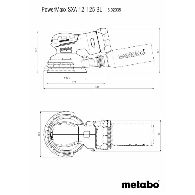 Akku-Exzenterschleifer PowerMaxx SXA 12-125 BL (602035840) Akku-Exzenterschleifer