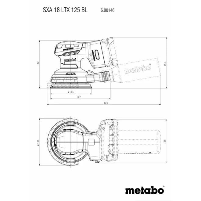 Akku-Exzenterschleifer SXA 18 LTX 125 BL (600146850) Akku-Exzenterschleifer