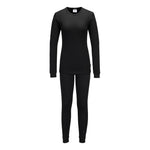 Womens Thermal Base Layer Set - Schwarz (BKR)