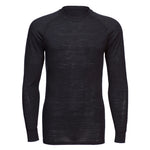 Shirt aus Merinowolle mit Rundhalsausschnitt - Schwarz (BKR)