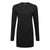 Damen Baumwoll T-Shirt in entspannter Passform langarm - Schwarz (BKR)