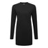 Damen Baumwoll T-Shirt in entspannter Passform langarm - Schwarz (BKR)