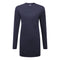 Damen Baumwoll T-Shirt in entspannter Passform langarm - Marine (NVR)
