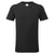 T-Shirt mit V-Ausschnitt aus Baumwolle - Schwarz (BKR)