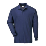 Genoa Langarm Polo-Shirt - Marine (NAR)