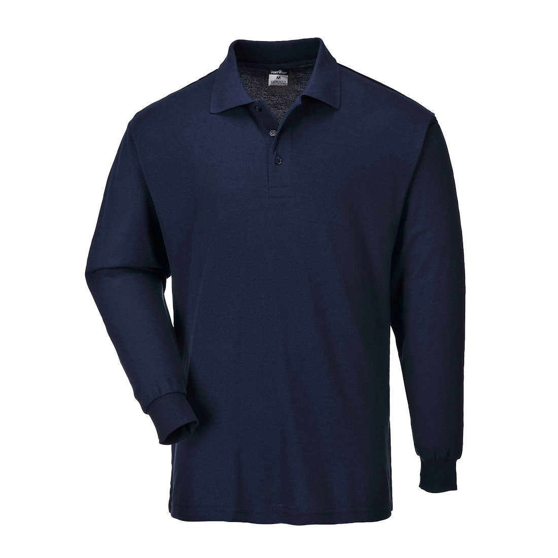 Genoa Langarm Polo-Shirt - Marine (NVR)