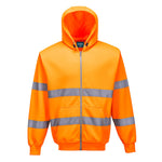 Hi-Vis Kapuzen Sweatjacke - Orange (ORR)