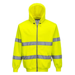 Hi-Vis Kapuzen Sweatjacke - Gelb (YER)