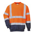 Hi-Vis Kontrast Sweatshirt - Orange/Marine (ONR)
