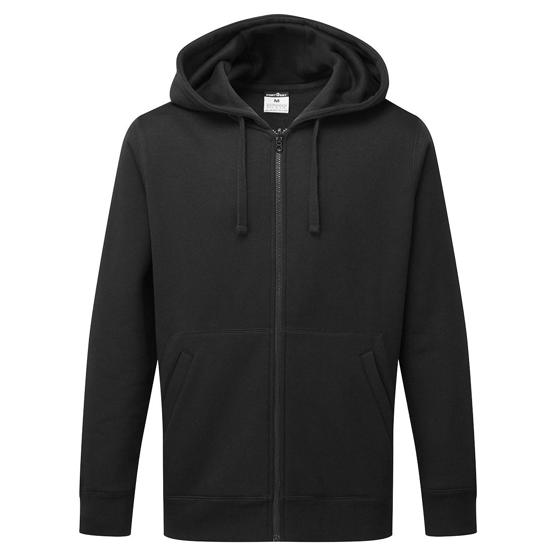 Kapuzenpulli mit Reißverschluss - Schwarz (BKR)