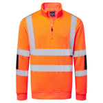 Hi-Vis Knit  1/2Zip Sweatshirt - Orange (ORR)