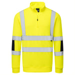 Hi-Vis Knit  1/2Zip Sweatshirt - Gelb (YER)