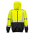 Hi-Vis Kontrast Kapuzen Sweatjacke - Gelb/Schwarz (YBR)