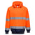 Hi-Vis Kontrast Kapuzen- Sweatshirt - Orange/Marine (ONR)