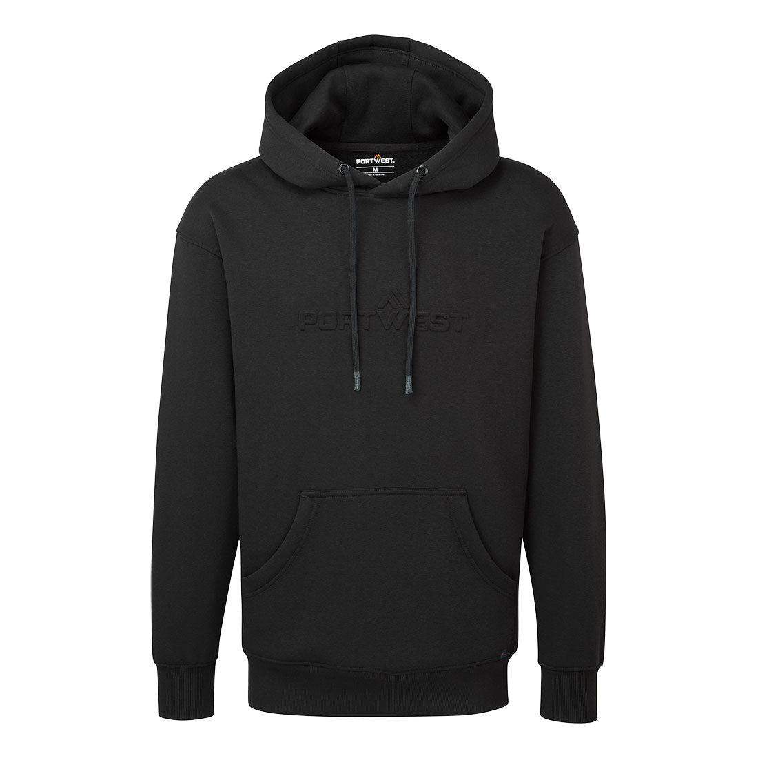 Portwest Hoodie mit geprägtem Logo - Schwarz (BKR)