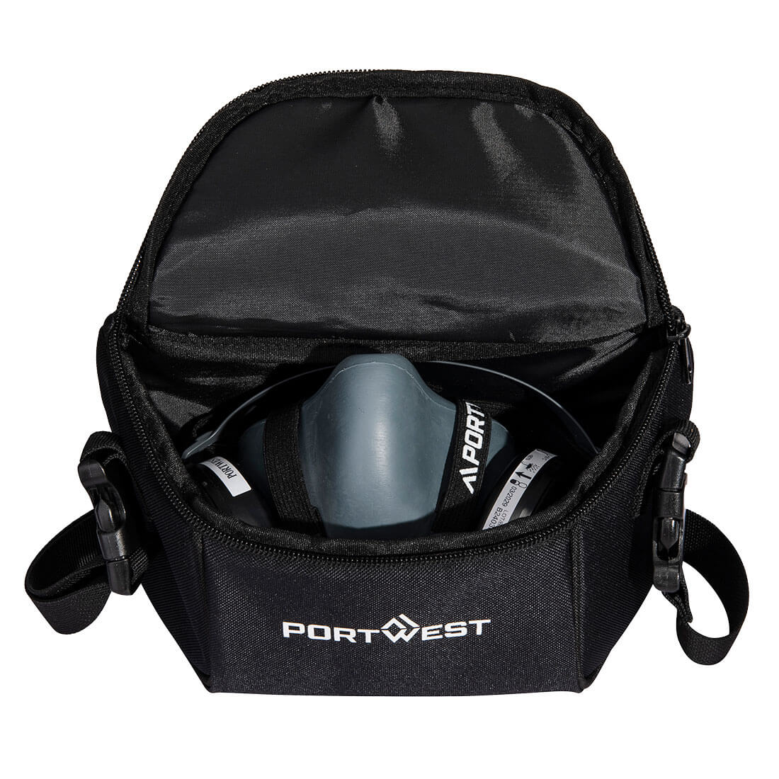 Half Mask Storage Bag - Schwarz (BKR)
