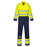 Bizflame Work Hi-Vis Kontrast FR Overall - Gelb/Marine (YNR)