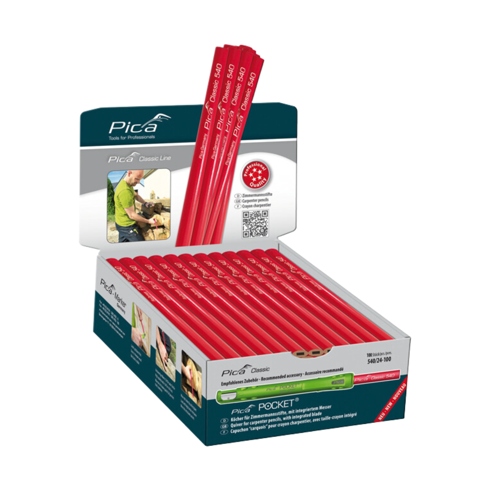 Zimmermannstift Classic 540 24 cm - 100 Stk.