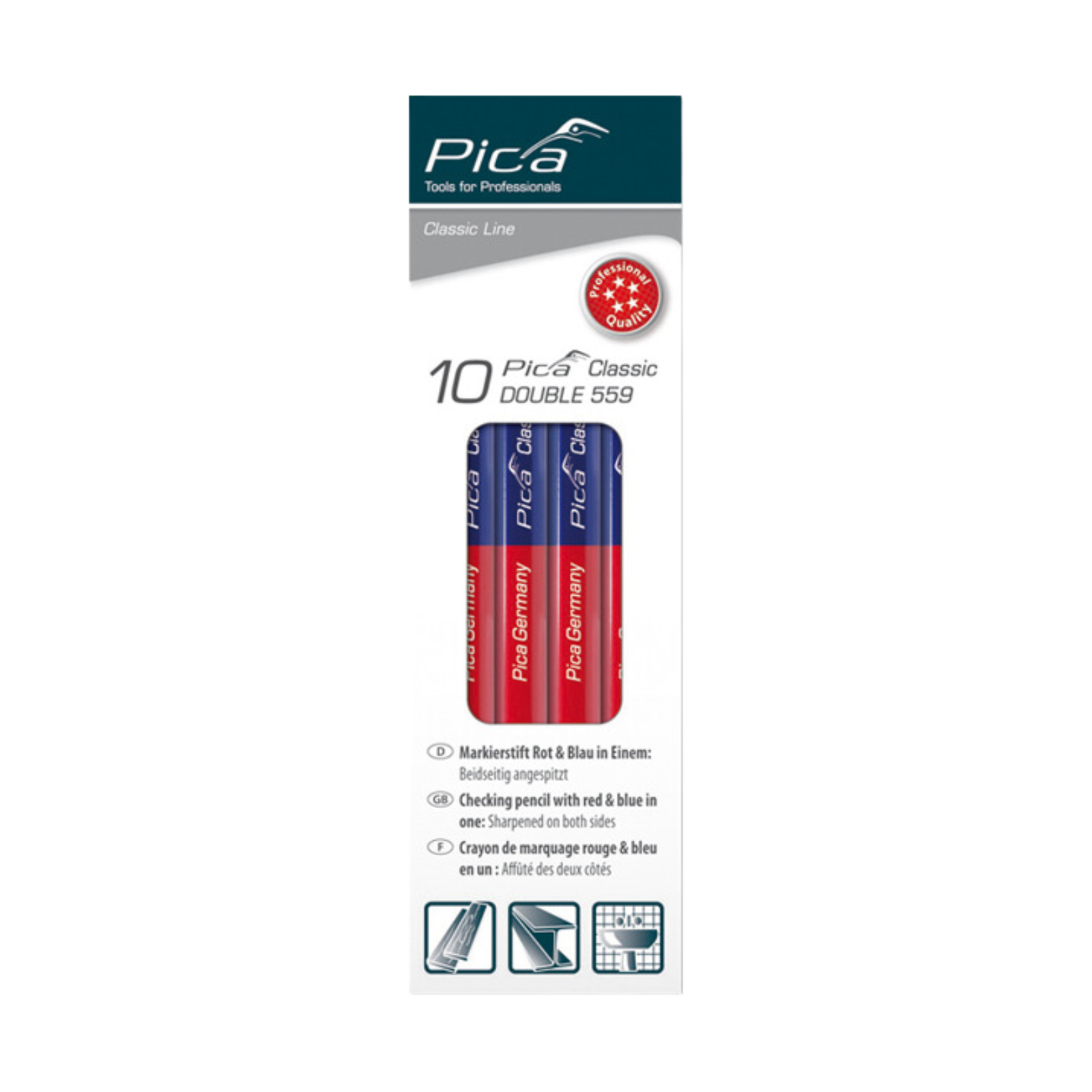 Markierstift Classic Double 559 17.5 cm - 10 Stk.