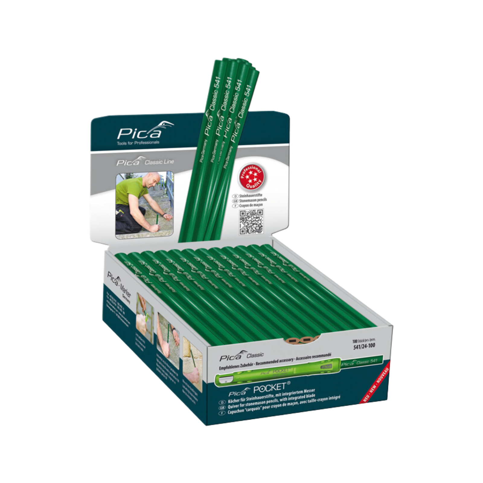 Steinhauerstift Classic 541 24 cm - 100 Stk.