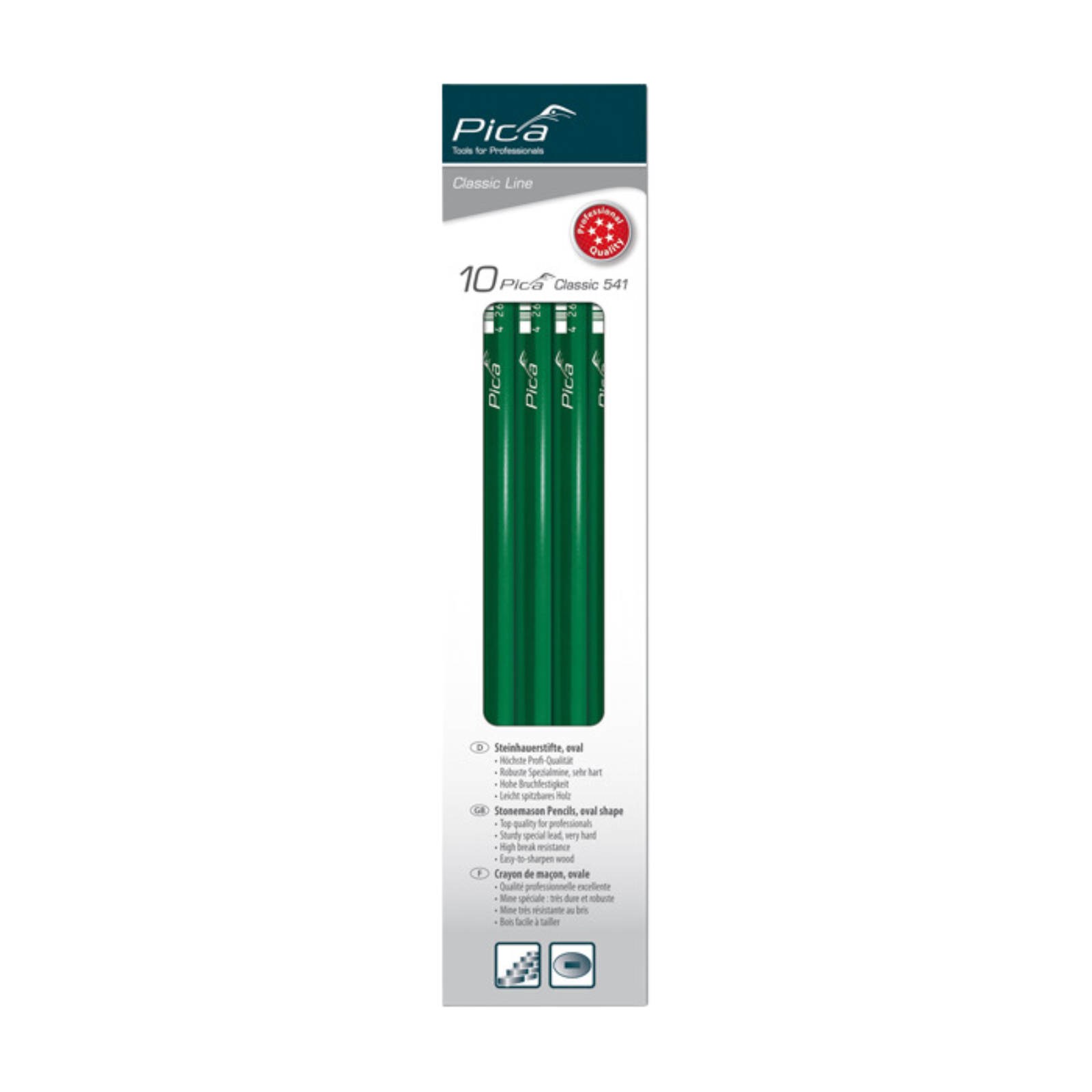 Steinhauerstift Classic 541 30 cm - 10 Stk.