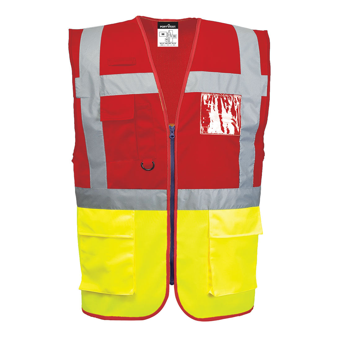 Paris Hi-Vis Kontrast Exekutiv Weste - Gelb/Rot (YRE)
