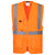 Hi-Vis Exekutiv Weste mit  Tablet-Tasche - Orange (ORR)