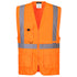 Hi-Vis Exekutiv Weste mit  Tablet-Tasche - Orange (ORR)