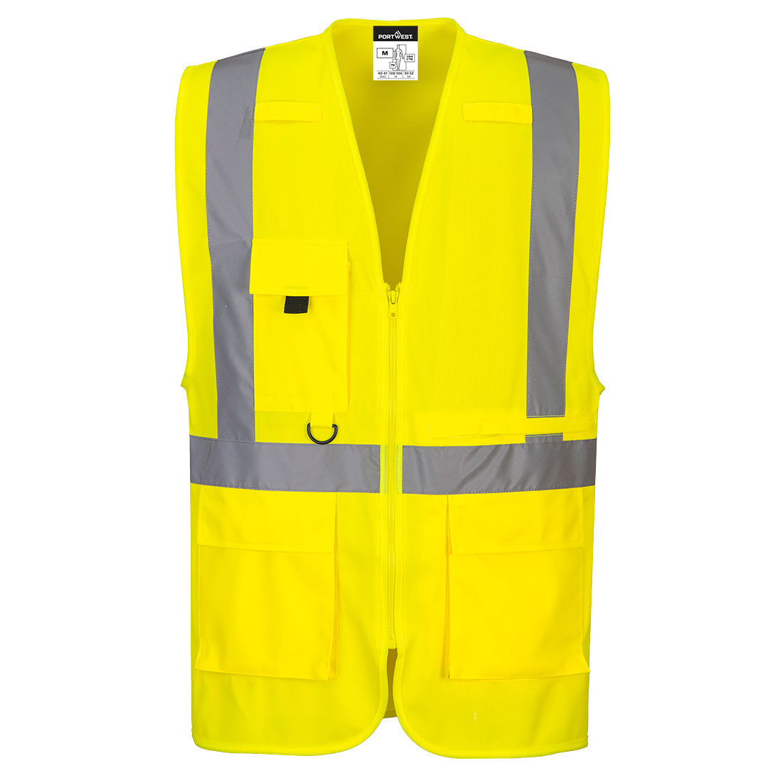 Hi-Vis Exekutiv Weste mit  Tablet-Tasche - Gelb (YER)