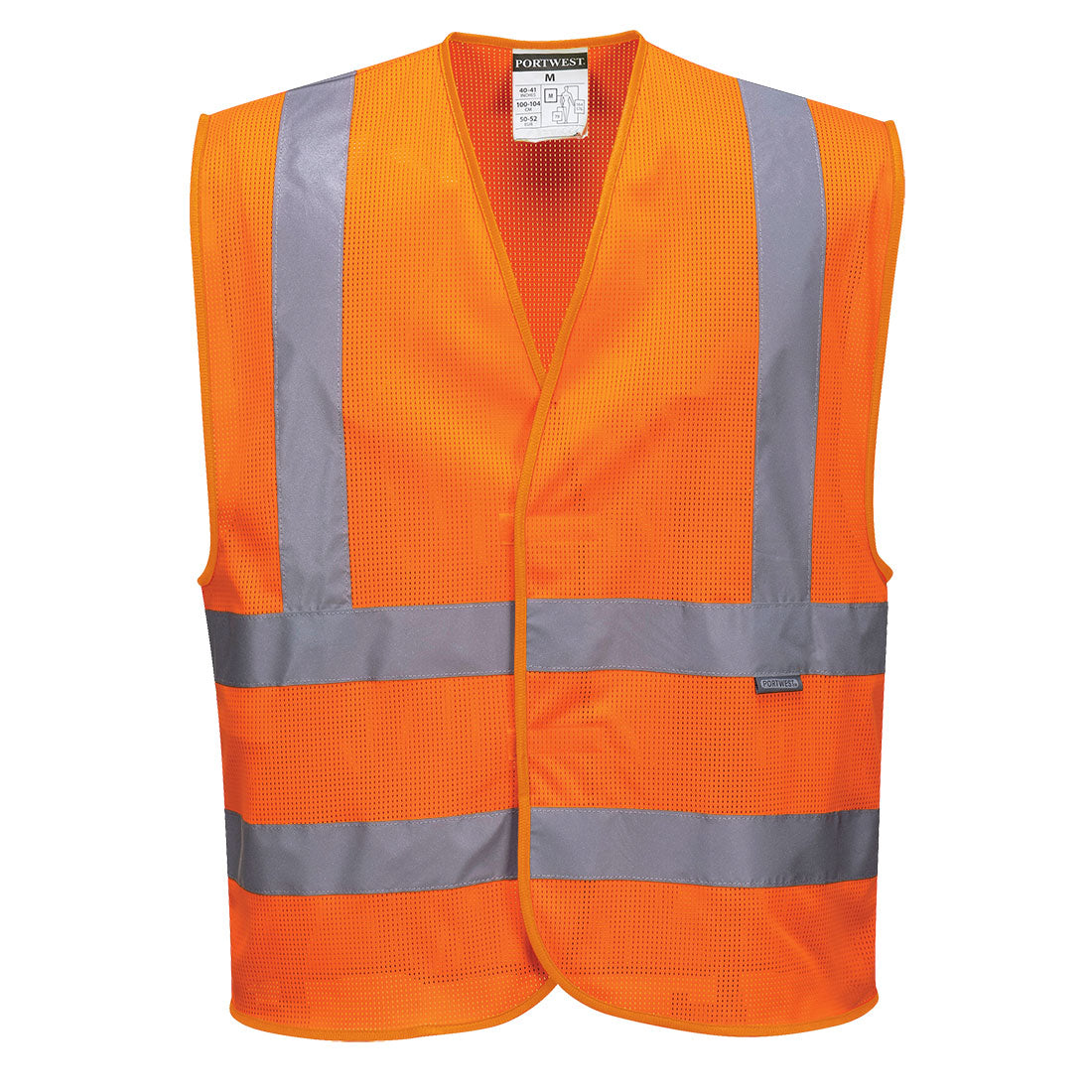 Hi-Vis Mesh Weste mit Schulterreflexband - Orange (ORR)