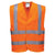 Hi-Vis Mesh Weste mit Schulterreflexband - Orange (ORR)