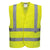 Hi-Vis Mesh Weste mit Schulterreflexband - Gelb (YER)