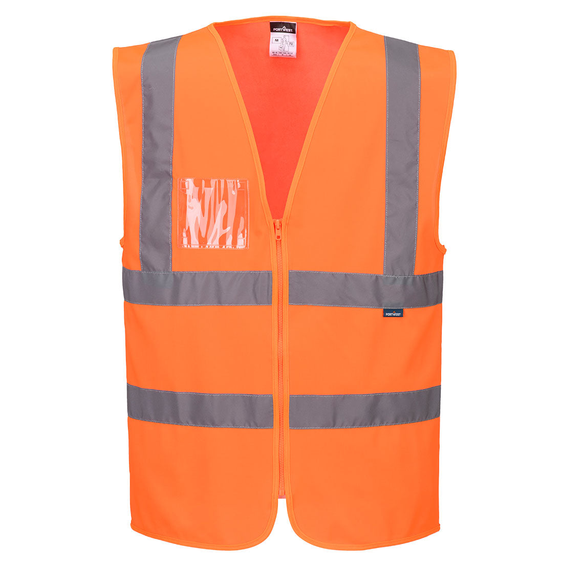 Hi-Vis Zip Band & Brace Vest - Orange (ORR)