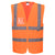 Hi-Vis Zip Band & Brace Vest - Orange (ORR)