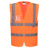 Hi-Vis Zip Band & Brace Vest - Orange (ORR)