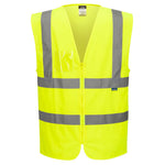 Hi-Vis Zip Band & Brace Vest - Gelb (YER)