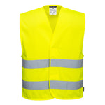 Hi-Vis Mesh Weste mit zwei Reflexstreifen - Gelb (YER)