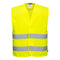 Hi-Vis Mesh Weste mit zwei Reflexstreifen - Gelb (YER)
