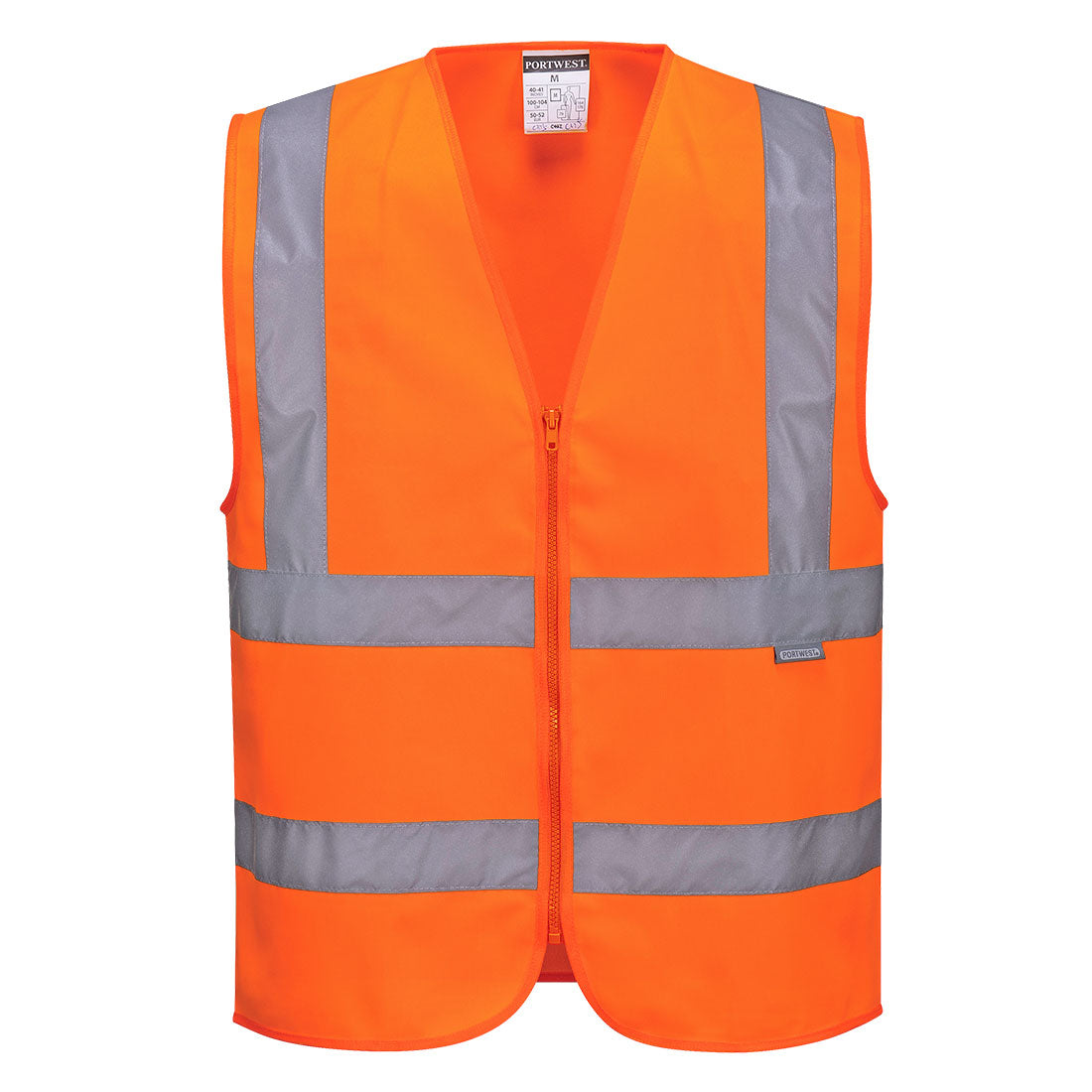 Hi-Vis Weste mit Schulterreflexband - Orange (ORR)