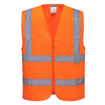 Hi-Vis Weste mit Schulterreflexband - Orange (ORR)