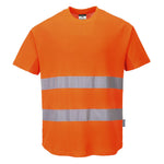 Hi-Vis Cotton Comfort T-Shirt mit Mesheinsatz kurzarm - Orange (ORR)