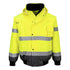 Hi-Vis 3-in-1 Kontrast Pilotjacke - Gelb/Grau (YGY)
