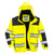 Hi-Vis 3-in-1 Kontrast Winter Pilotjacke - Gelb/Schwarz (YBR)