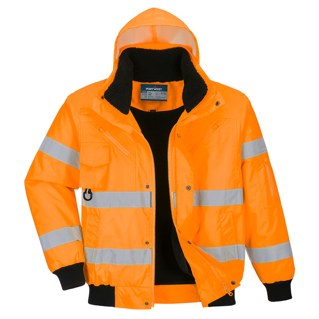 Hi-Vis 3-in-1 Pilotjacke - Orange (ORR)