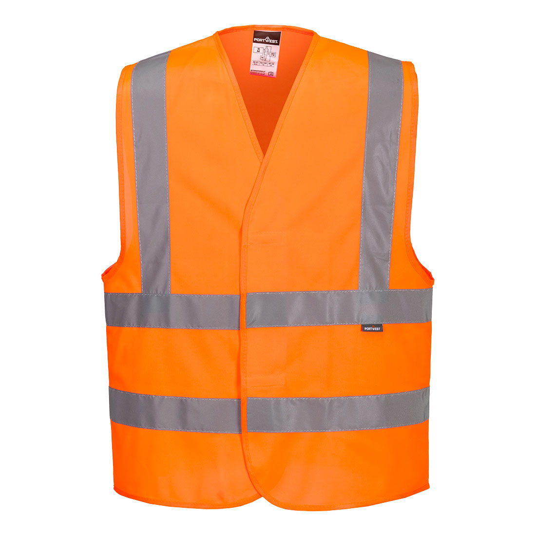 Hi-Vis Weste mit Schulterreflexband - Orange (ORR)