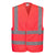 Hi-Vis Weste mit Schulterreflexband - Rot (RER)