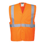 Hi-Vis Weste mit Schulterreflexband - Orange (ORR)