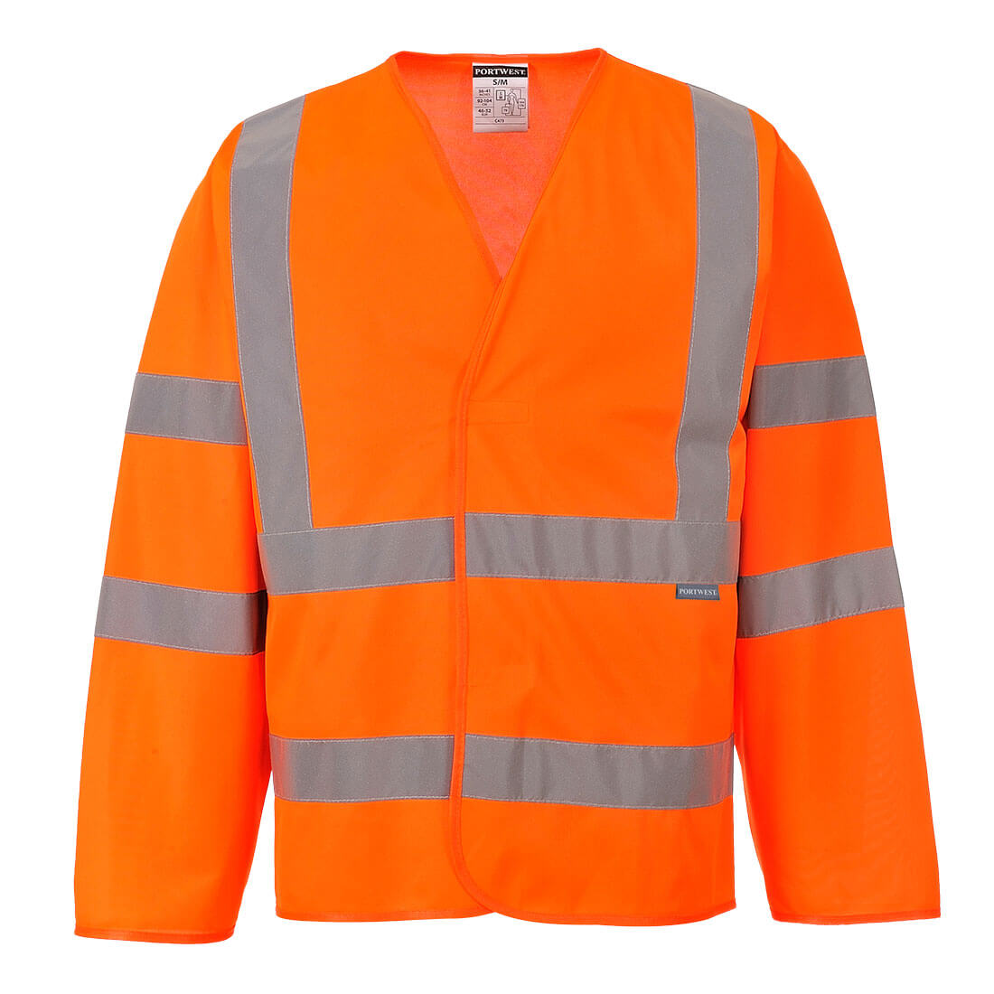 Hi-Vis Weste mit Schultereflexband langarm - Orange (ORR)
