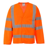 Hi-Vis Weste mit Schultereflexband langarm - Orange (ORR)