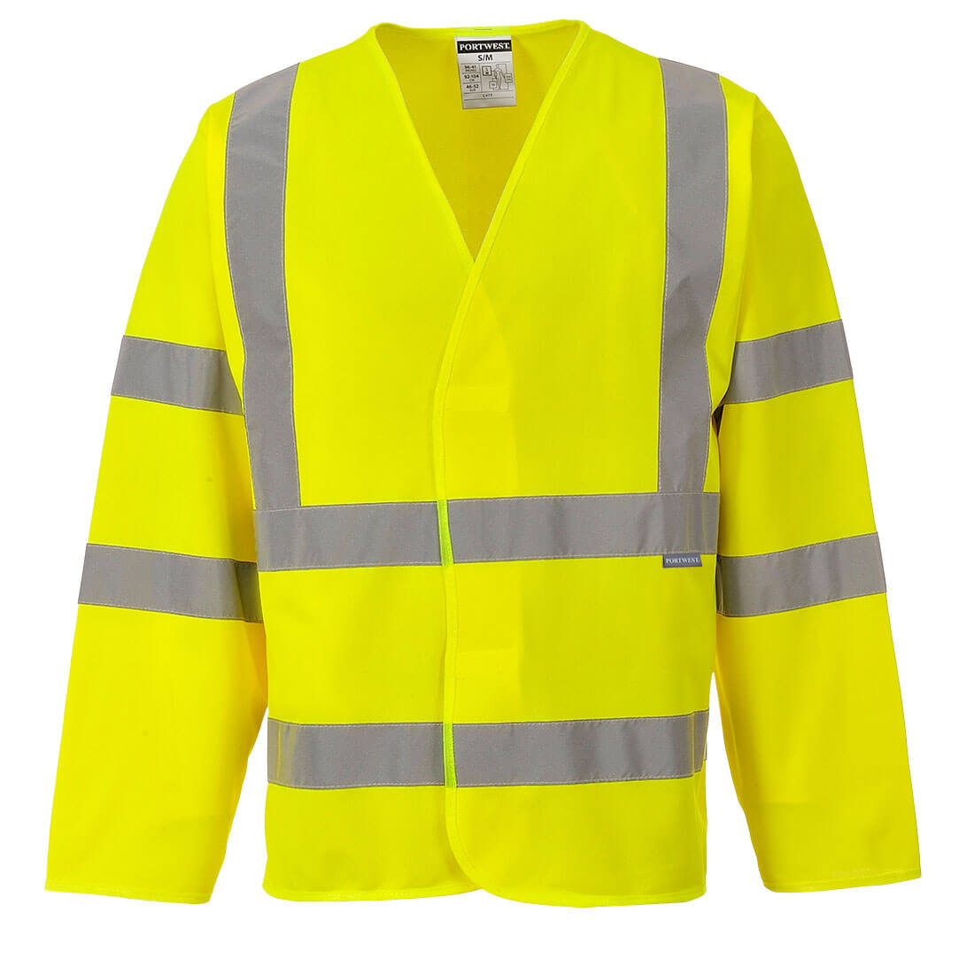 Hi-Vis Weste mit Schultereflexband langarm - Gelb (YER)